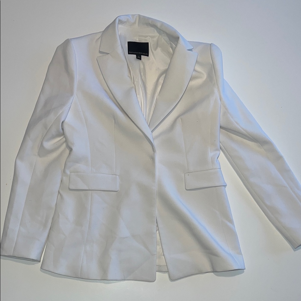 Banana Republic Elegant White Women's Blazer